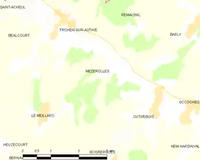 Poziția localității Mézerolles