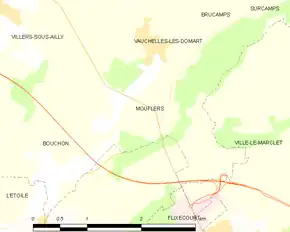 Poziția localității Mouflers