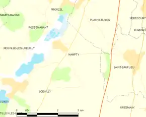 Poziția localității Nampty