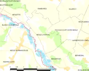 Poziția localității Nesle-l'Hôpital