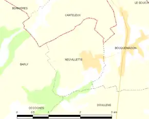 Poziția localității Neuvillette
