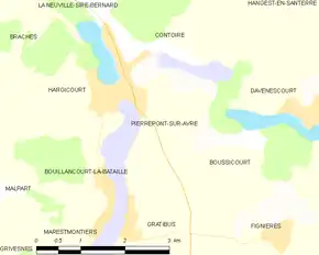 Poziția localității Pierrepont-sur-Avre