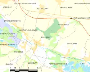 Poziția localității Pont-Remy