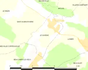 Poziția localității Le Quesne