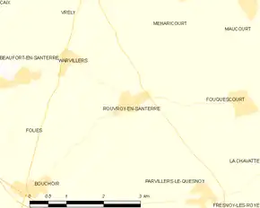 Poziția localității Rouvroy-en-Santerre