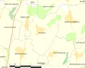 Poziția localității Rumigny