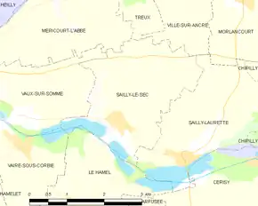 Poziția localității Sailly-le-Sec