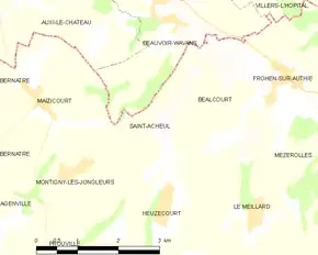 Poziția localității Saint-Acheul