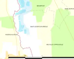 Poziția localității Saint-Léger-sur-Bresle