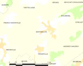 Poziția localității Saint-Maulvis