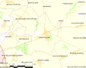 Poziția localității Saint-Riquier