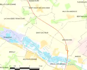 Poziția localității Saint-Sauveur