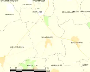 Poziția localității Senlis-le-Sec