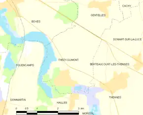 Poziția localității Thézy-Glimont
