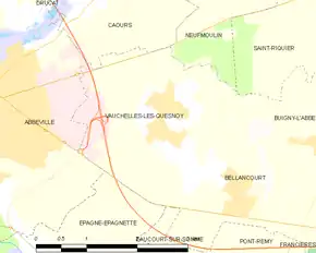 Poziția localității Vauchelles-les-Quesnoy