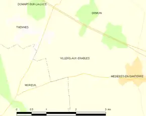 Poziția localității Villers-aux-Érables