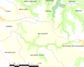 Poziția localității Bellegarde