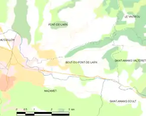 Poziția localității Bout-du-Pont-de-Larn