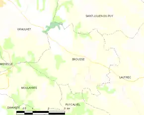 Poziția localității Brousse