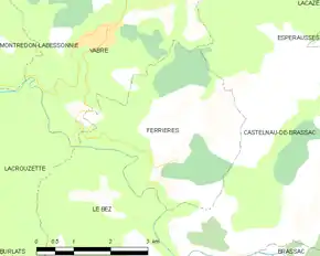 Poziția localității Ferrières