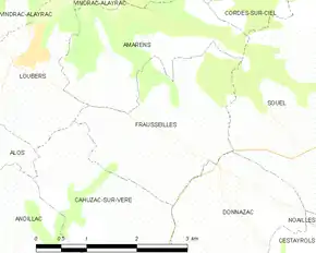 Poziția localității Frausseilles