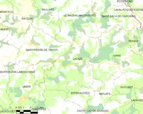 Poziția localității Lacaze