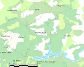 Poziția localității Lasfaillades