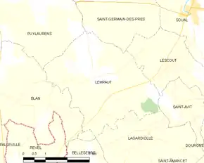 Poziția localității Lempaut