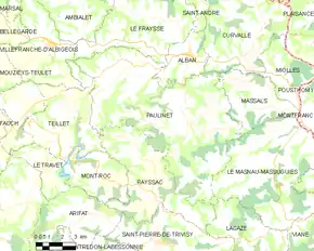 Poziția localității Paulinet