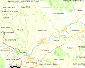 Poziția localității Rabastens