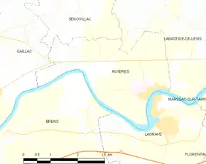 Poziția localității Rivières