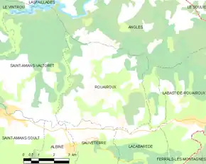 Poziția localității Rouairoux