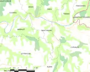 Poziția localității Saint-André