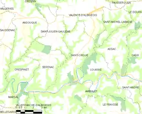 Poziția localității Saint-Cirgue