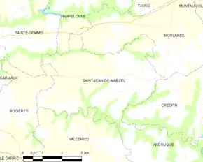 Poziția localității Saint-Jean-de-Marcel