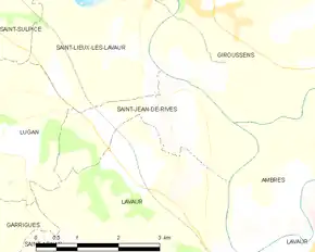 Poziția localității Saint-Jean-de-Rives