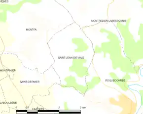 Poziția localității Saint-Jean-de-Vals
