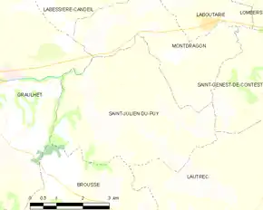 Poziția localității Saint-Julien-du-Puy
