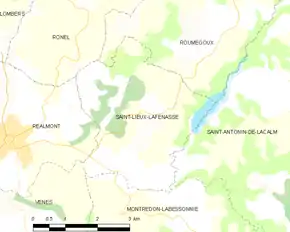 Poziția localității Saint-Lieux-Lafenasse