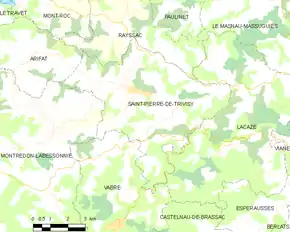 Poziția localității Saint-Pierre-de-Trivisy