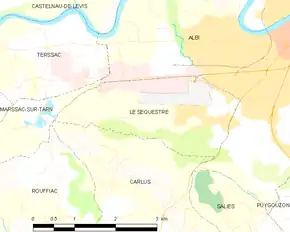 Poziția localității Le Séquestre