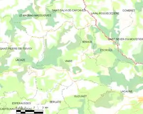 Poziția localității Viane