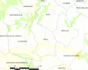 Poziția localității Vieux