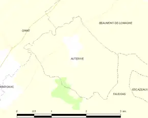 Poziția localității Auterive