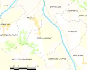 Poziția localității Barry-d'Islemade