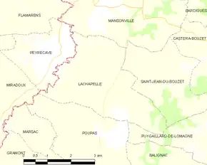 Poziția localității Lachapelle