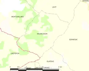 Poziția localității Maumusson