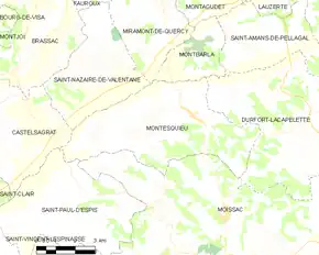 Poziția localității Montesquieu