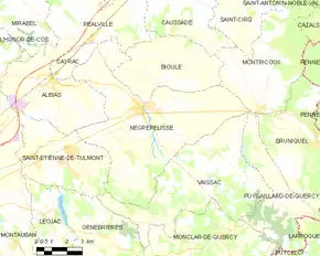 Poziția localității Nègrepelisse