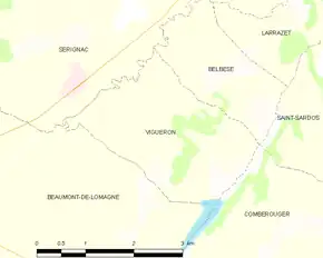 Poziția localității Vigueron